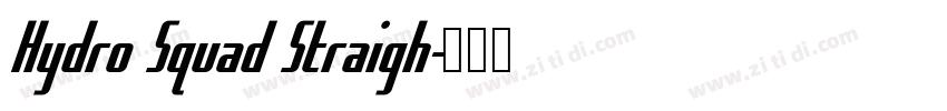 Hydro Squad Straigh字体转换